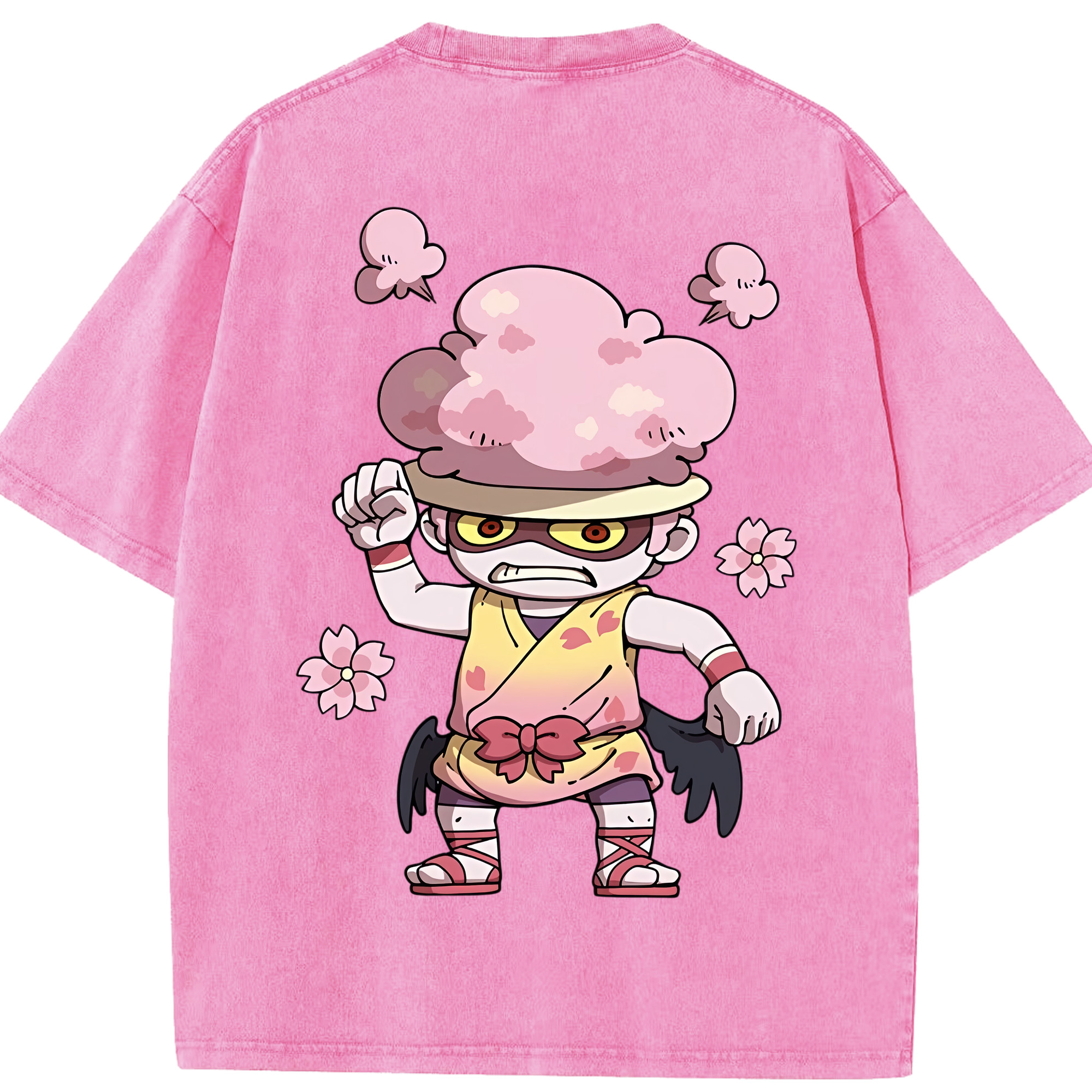 （画像用） 妖怪ウォッチ Yo-kai Watch 綿100% ヴィンテージ風 半袖Tシャツ（背面プリント）
